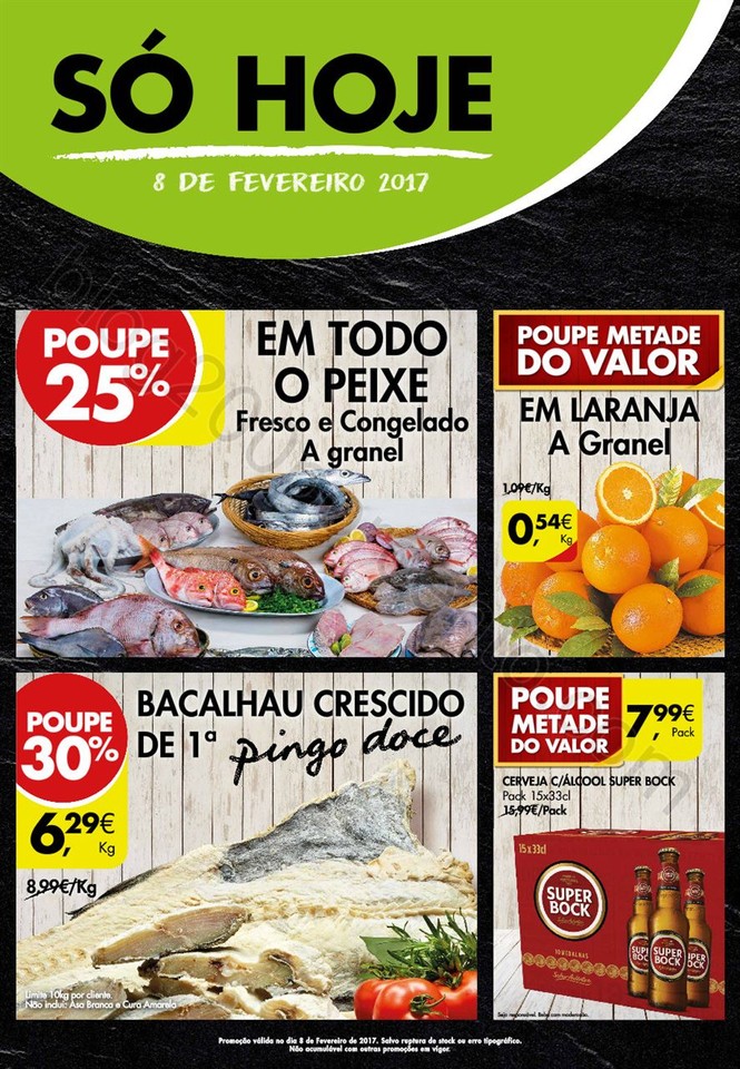 Antevisão Folheto PINGO DOCE Só hoje! promoçõe
