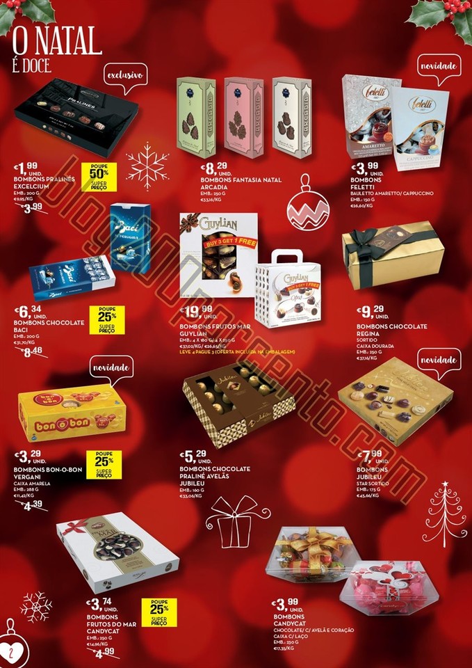Antevisão folheto CONTINENTE Natal Alimentar de 8