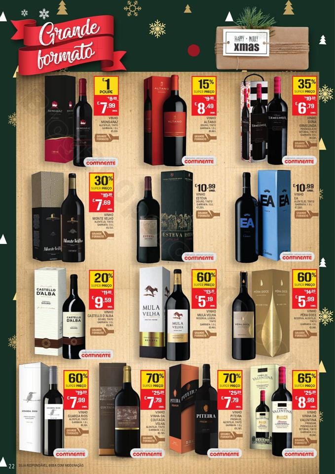 Continente Folheto Feliz Natal 19 novembro a 24 de