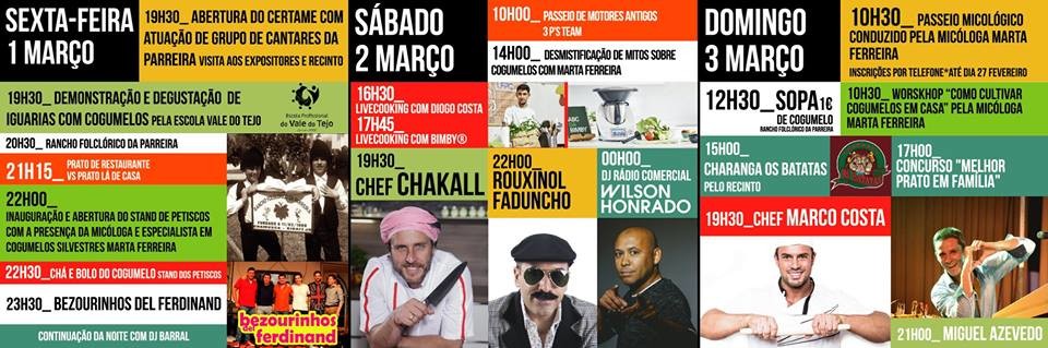 programa III Edição do Festival do Cogumelo da P