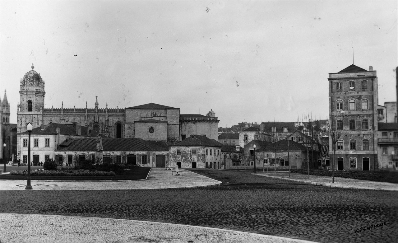 Praça do Império  panorâmica anterior à exposi