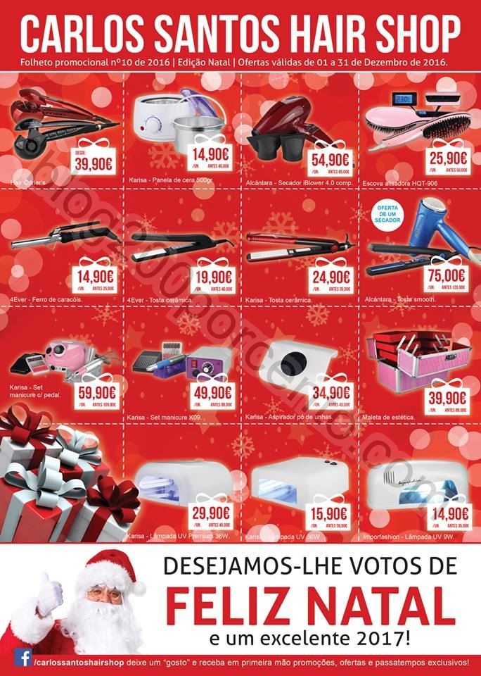 Folheto Natal CARLOS SANTOS HS promoções de 1 a 