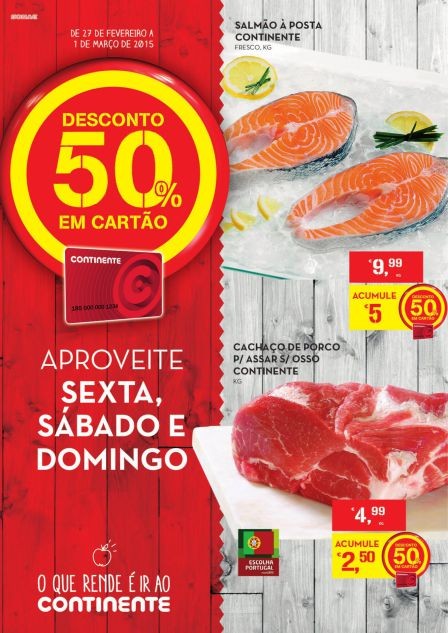 Folheto Continente 27 fevereiro a 1 março Pág.1.