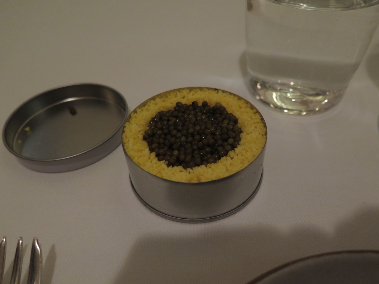 Caviar with smoked sturgeon and cream cheese