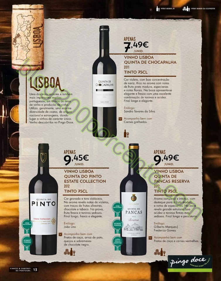 Antevisão Folheto PINGO DOCE Vinhos e Sabores de 