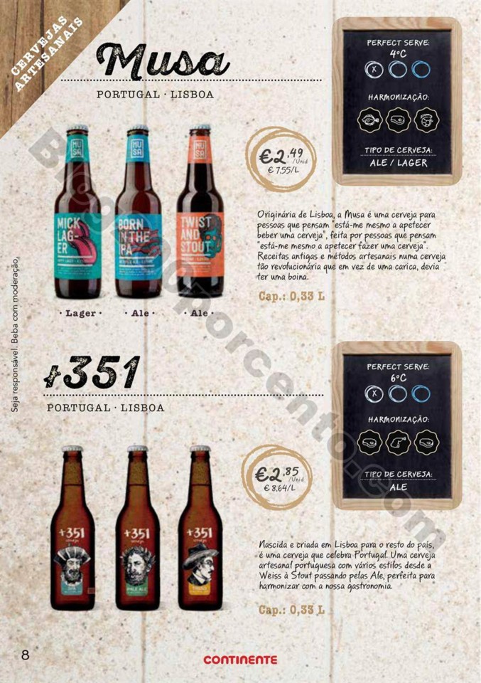Antevisão Folheto CONTINENTE Especial cervejas de