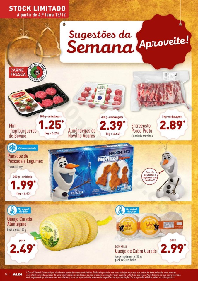 Antevisão Folheto ALDI promoções a partir de 13