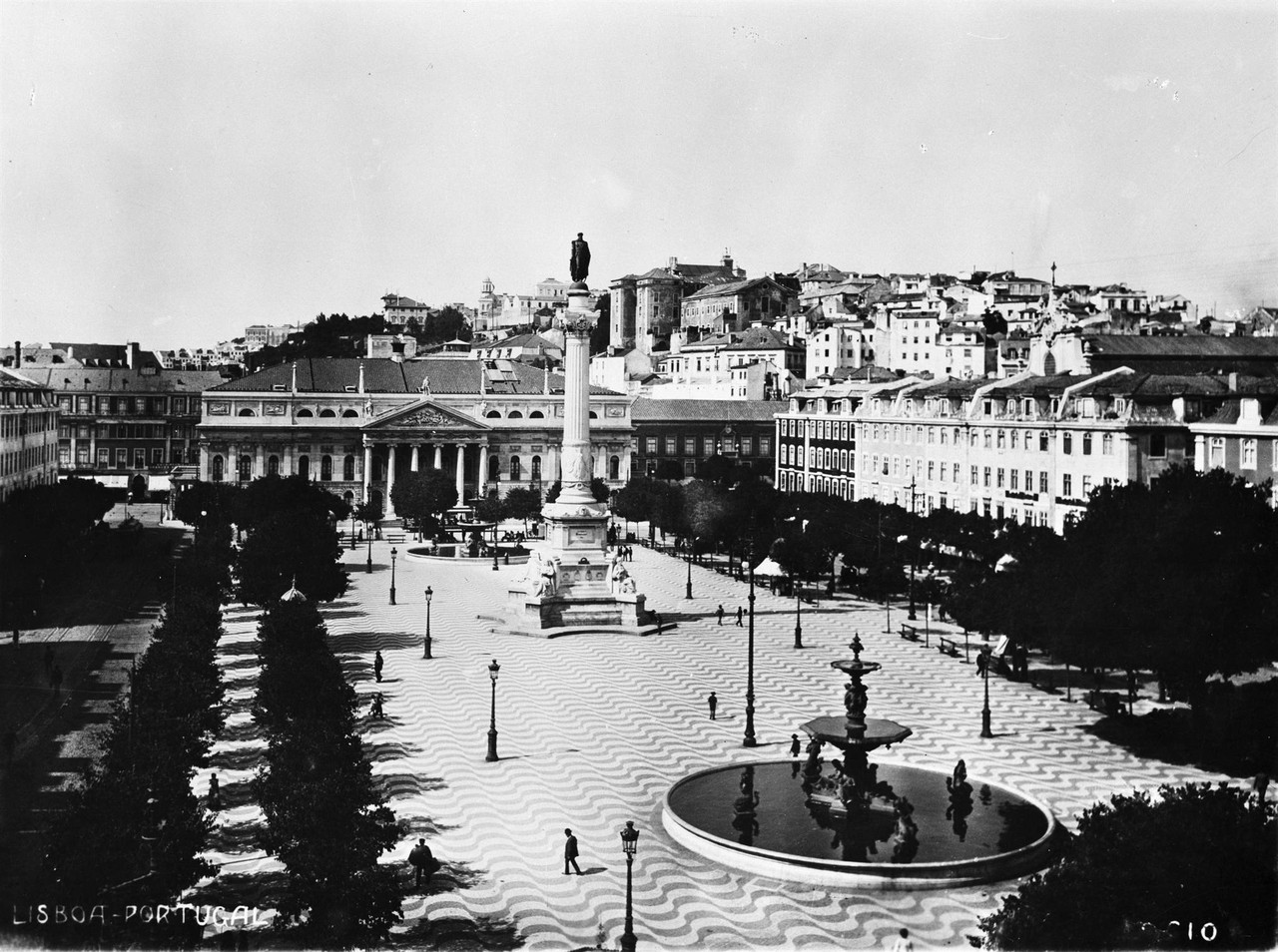 Rossio, anterior a 1919, foto de Manuel Tavares.jp