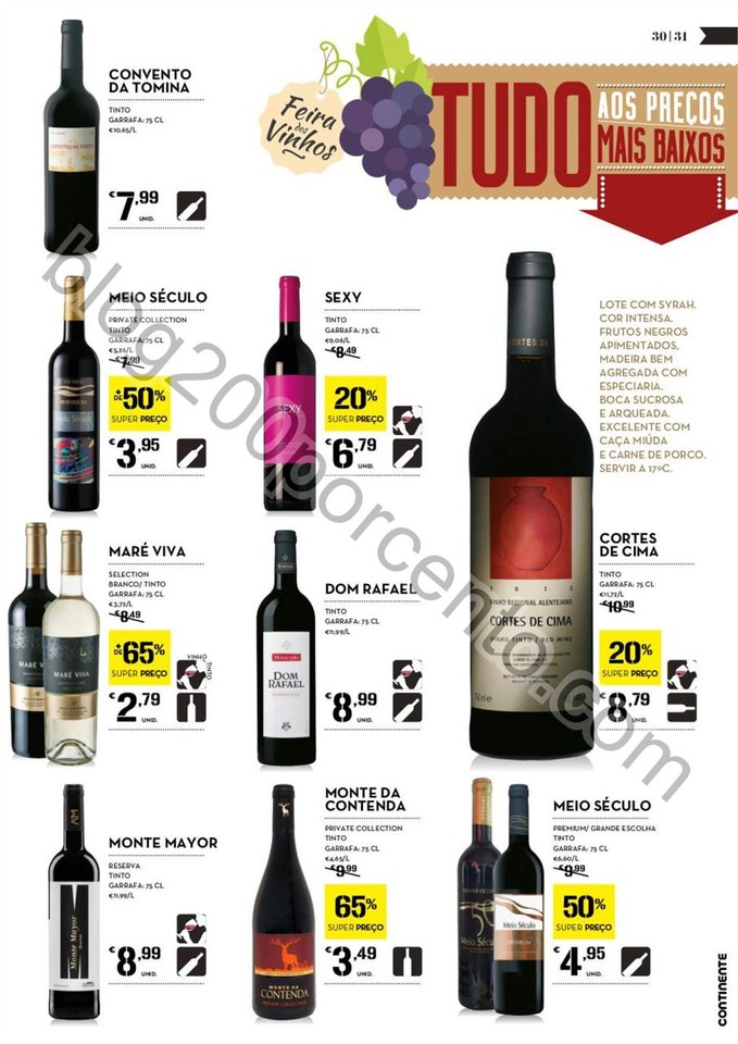 Antevisão Folheto CONTINENTE Vinhos promoções d