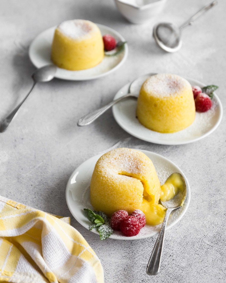 Lava cakes de limão