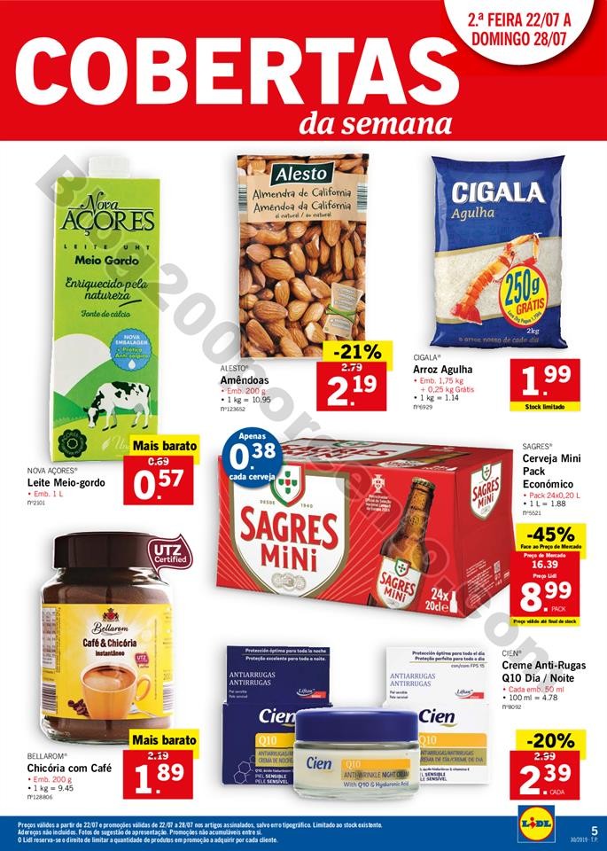 folheto LIDL alimentar Promoções a partir de 22 