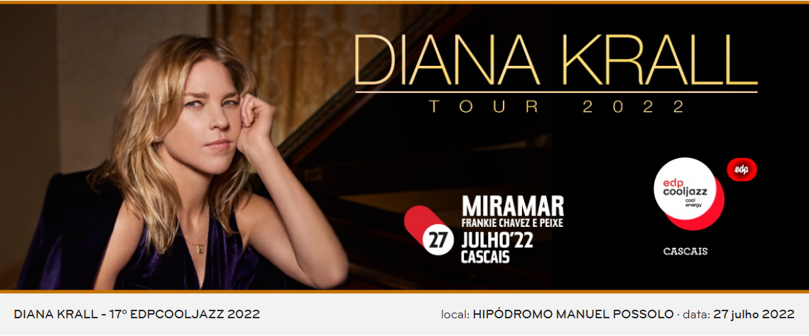 Diana Krall 27 Julho Cascais
