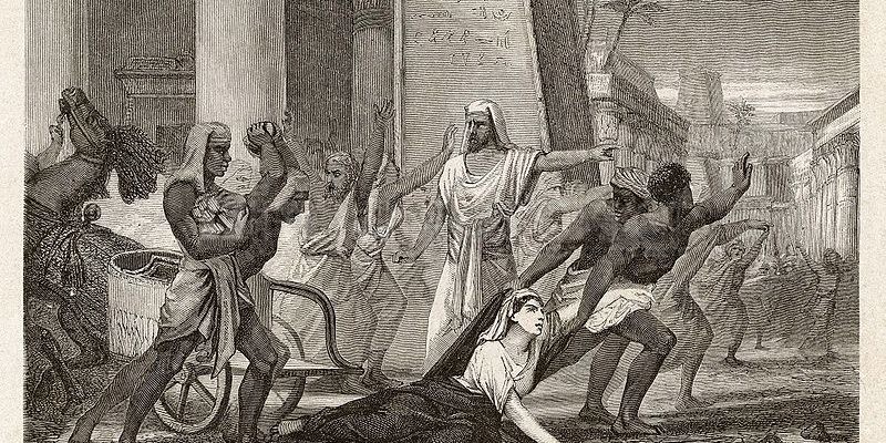 "Morte da filósfa Hipácia, em Alexandria". Hipátia foi a curadora da biblioteca de Alexandria, a maior filósofa e astrônoma da cidade. Foi assassinada por fanáticos cristãos em praça pública. Hipátia foi arrancada de sua carruagem, despida e teve as suas carnes arrancadas com conchas e jogadas, ainda pulsantes, em uma pira de fogo. Foto: Wikipedia