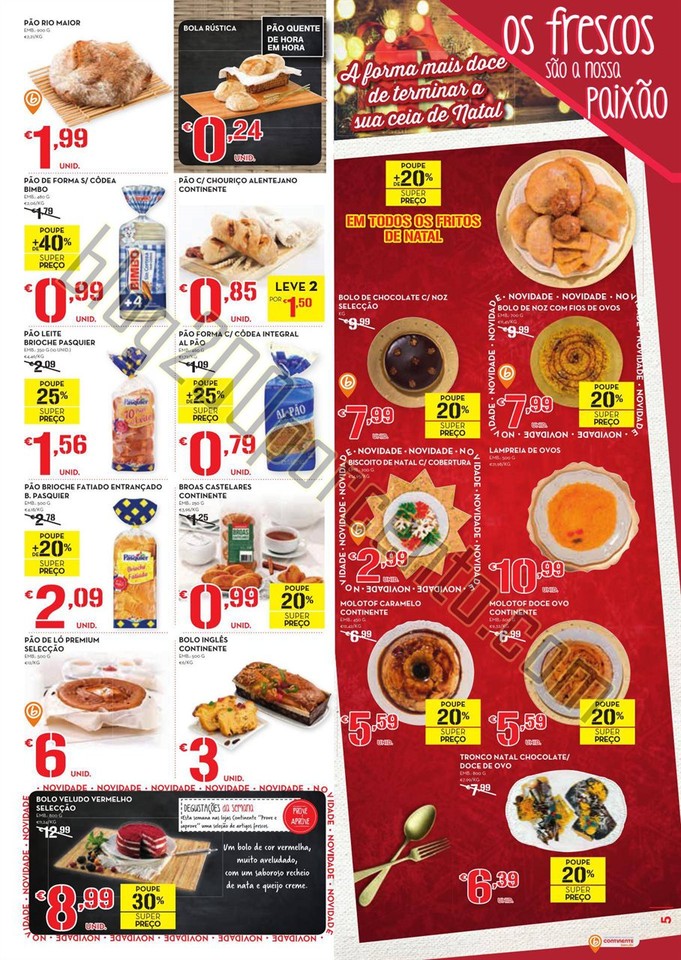 Antevisão Folheto CONTINENTE Semana Natal Promoç