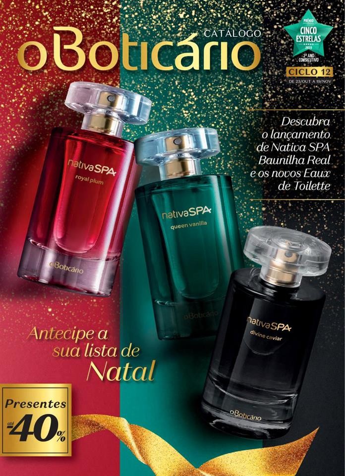 Antevisão Folheto BOTICÁRIO Natal promoções de