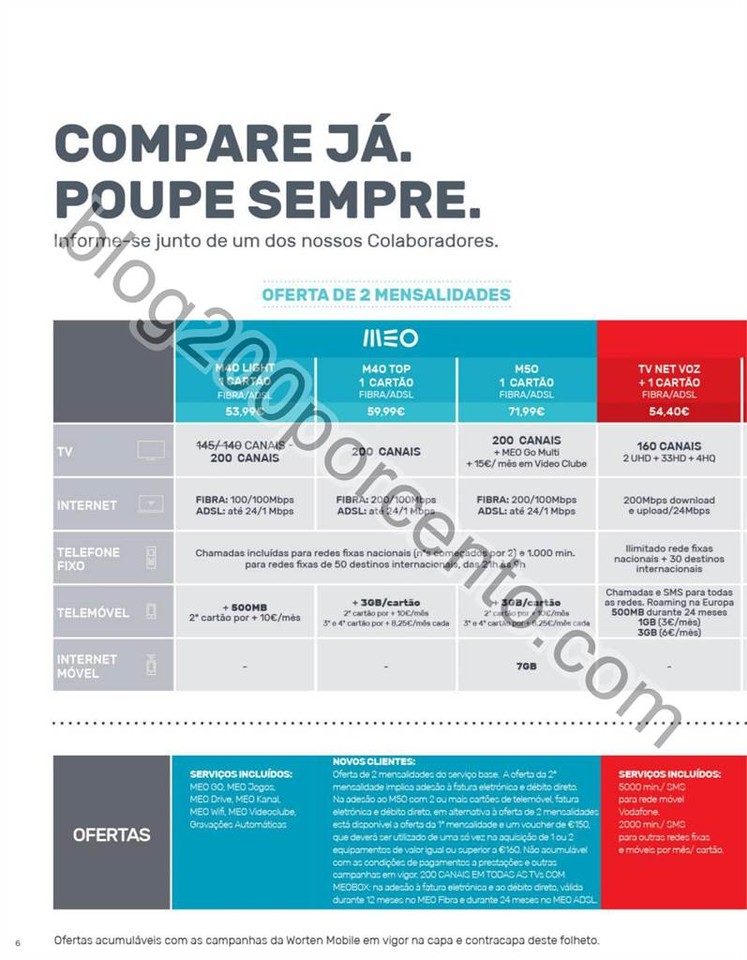 Antevisão Folheto WORTEN Mobile promoções de 7 