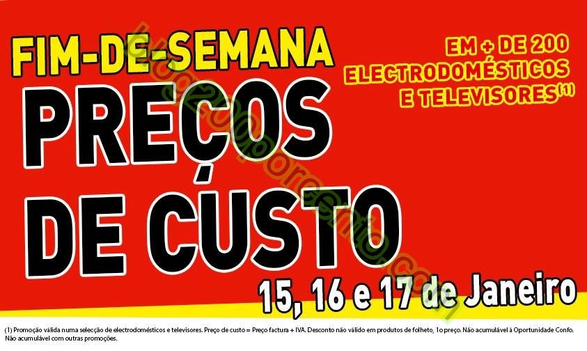 Preços de custo CONFORAMA promoções de 15 a 17 