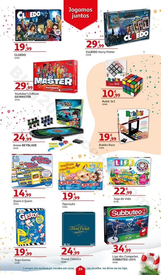 Folheto Brinquedos Natal AUCHAN Promoções de 8 n
