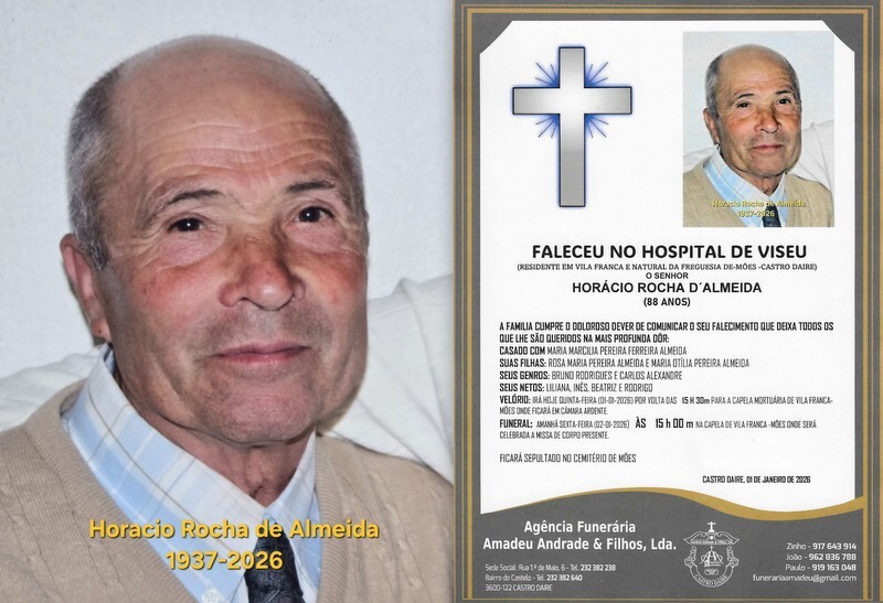 FOTO RIP  DE HORÁCIO ROCHA DE ALMEIDA-88 ANOS (VI