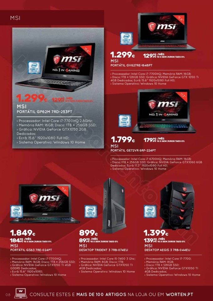 Novo Folheto WORTEN Gamer promoções até 22 nove