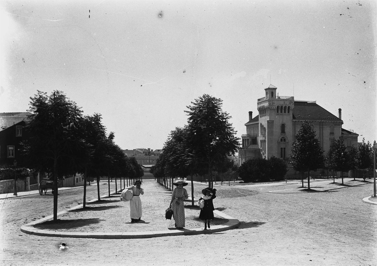 Palacete Silva Graça, post. 1908, foto de Joshua 