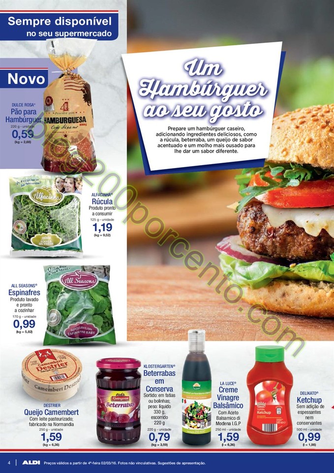 Antevisão Folheto ALDI promoções a partir de 2 