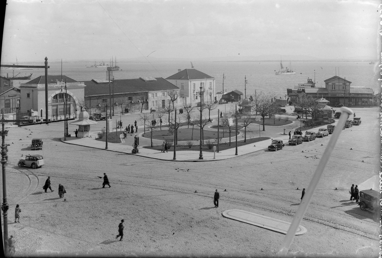 Jardim de Roque Gameiro, anos 40, foto de Eduardo 