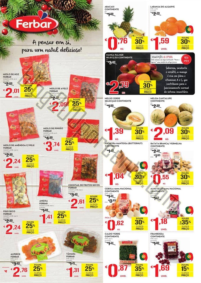 Antevisão Folheto CONTINENTE Semana Natal Promoç