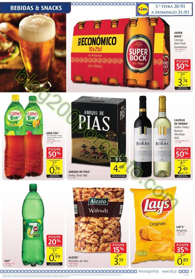 Antevisão Folheto LIDL Promoções de 28 janeiro 