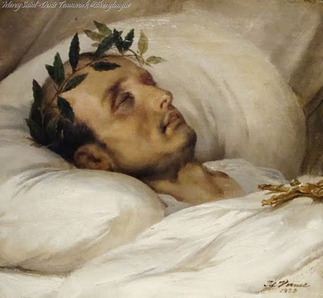 Napoleon on his Death Bed, 1821 by Horace Vernet (