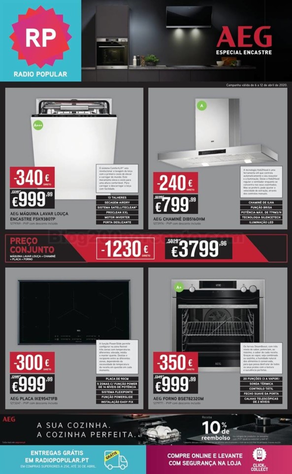 Especial Encastre AEG RP Promoções de 6 a 12 abr