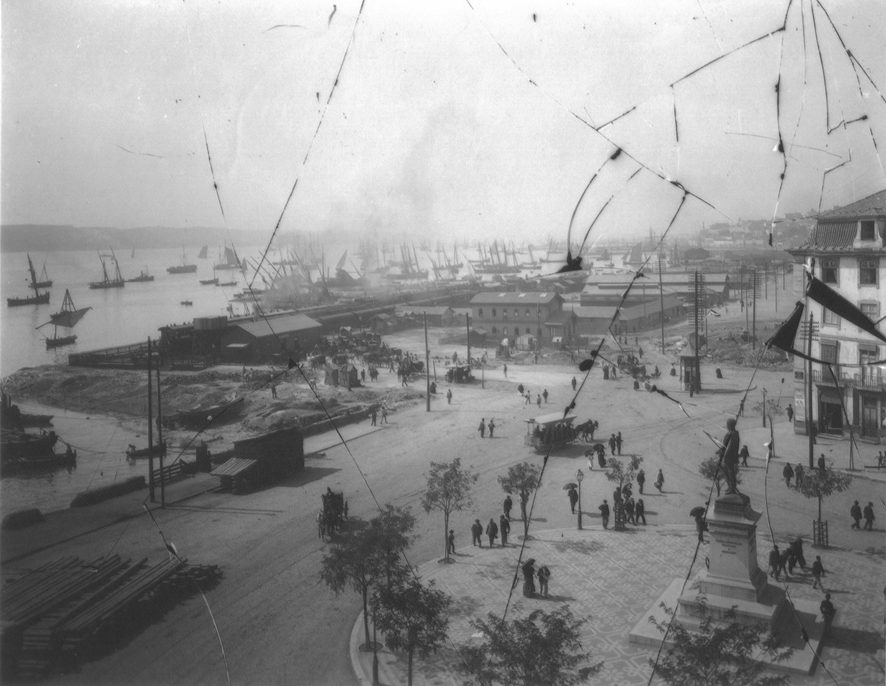 Cais do Sodré, Lisboa, (Col. Seixas, post 1894)