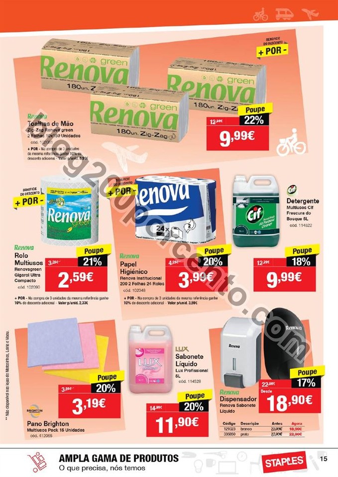 Antevisão Folheto STAPLES Promoções de 5 a 17 m