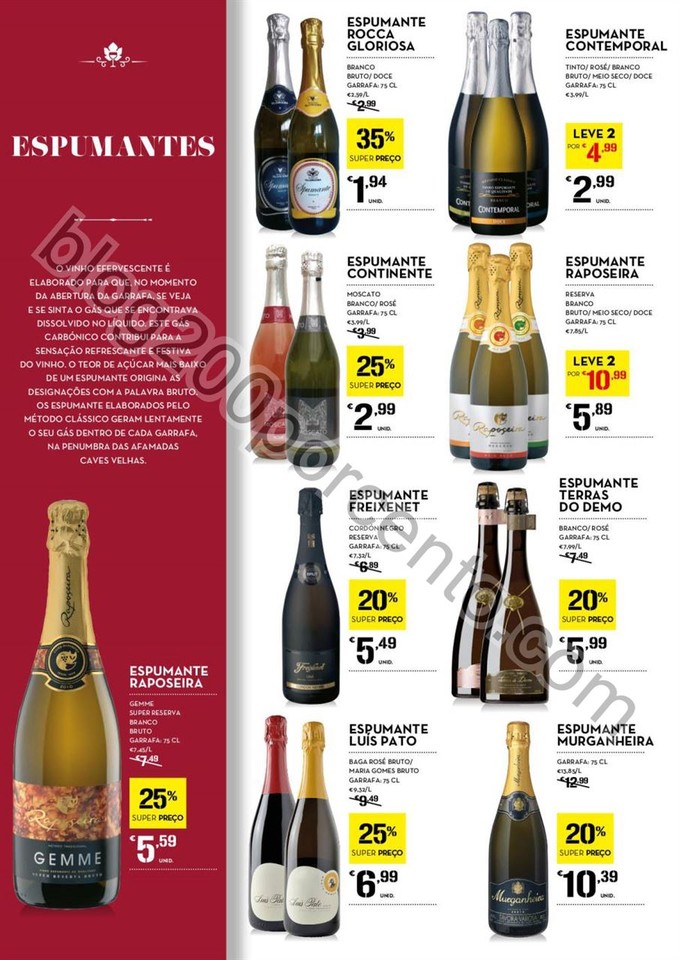 Antevisão Folheto CONTINENTE Vinhos promoções d