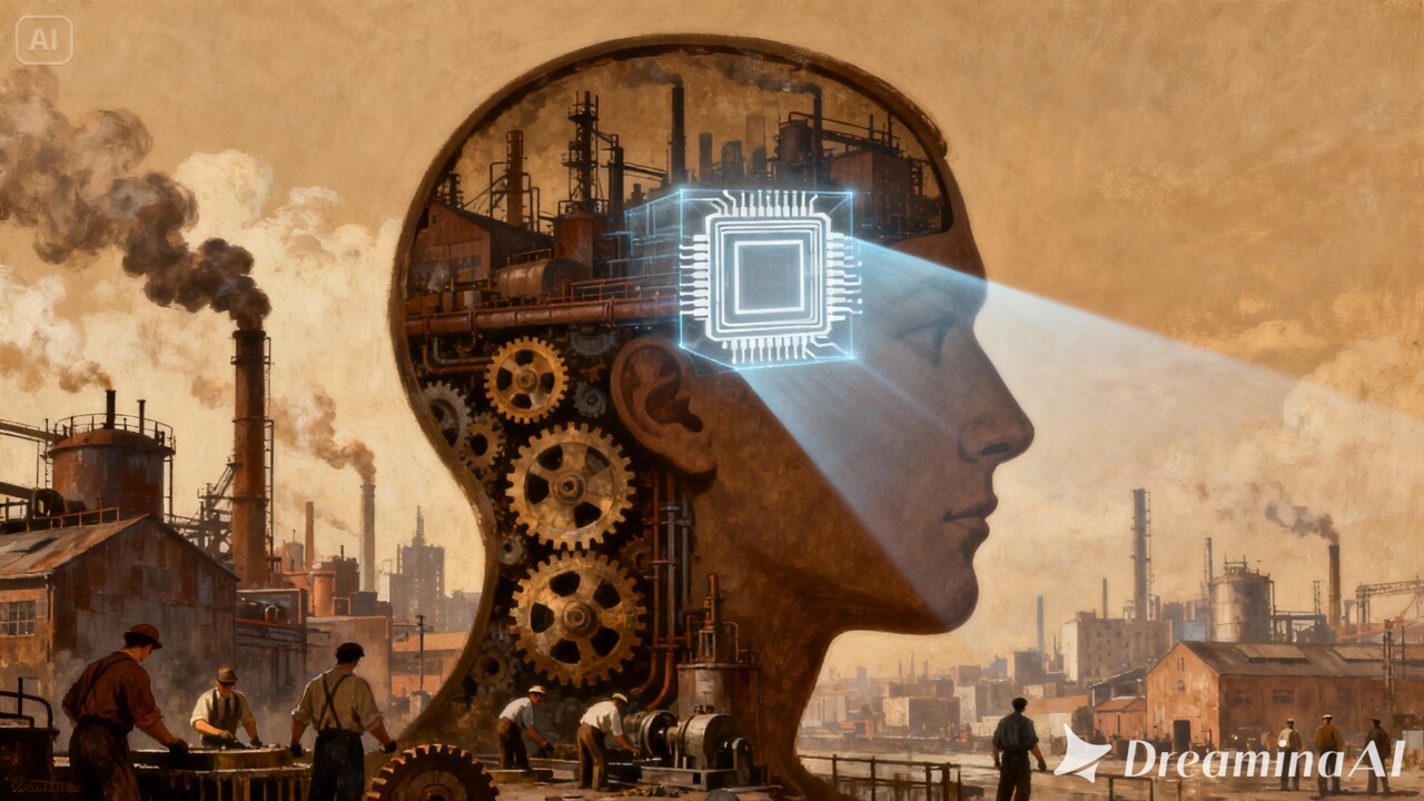 dreamina-2026-01-26-6840-A human head silhouette i