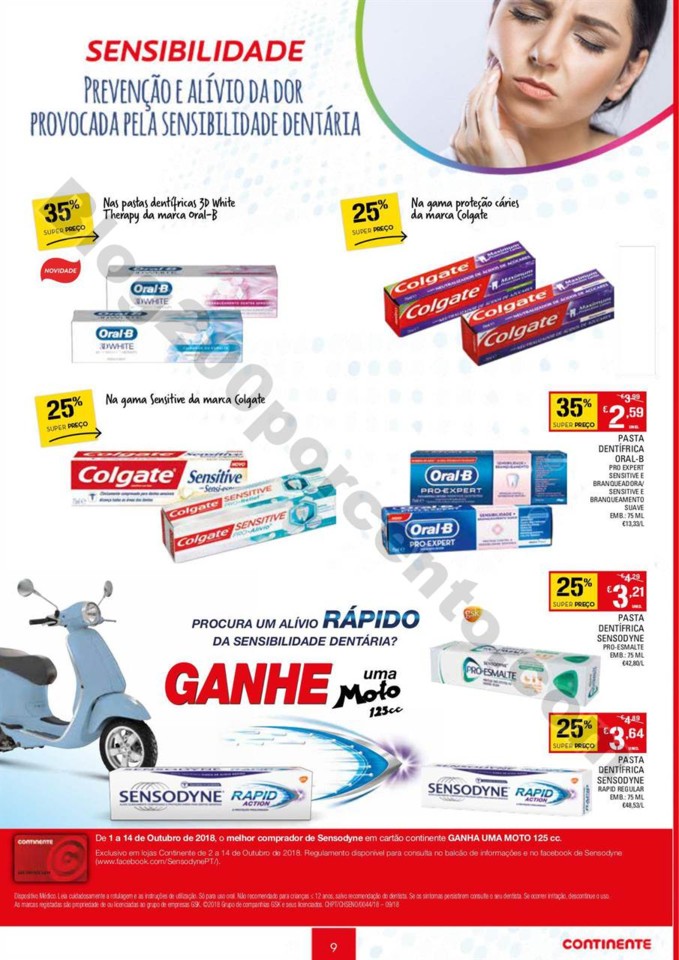 Antevisão Folheto Continente higiene oral 1 a 15 