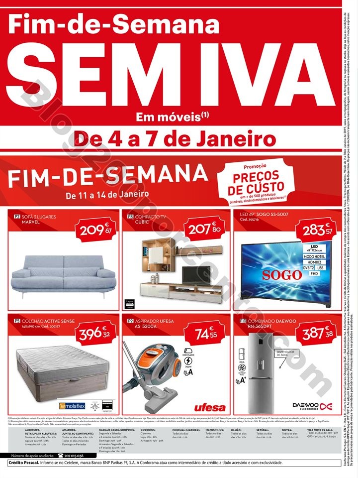 Antevisão Folheto CONFORAMA Saldos promoções de