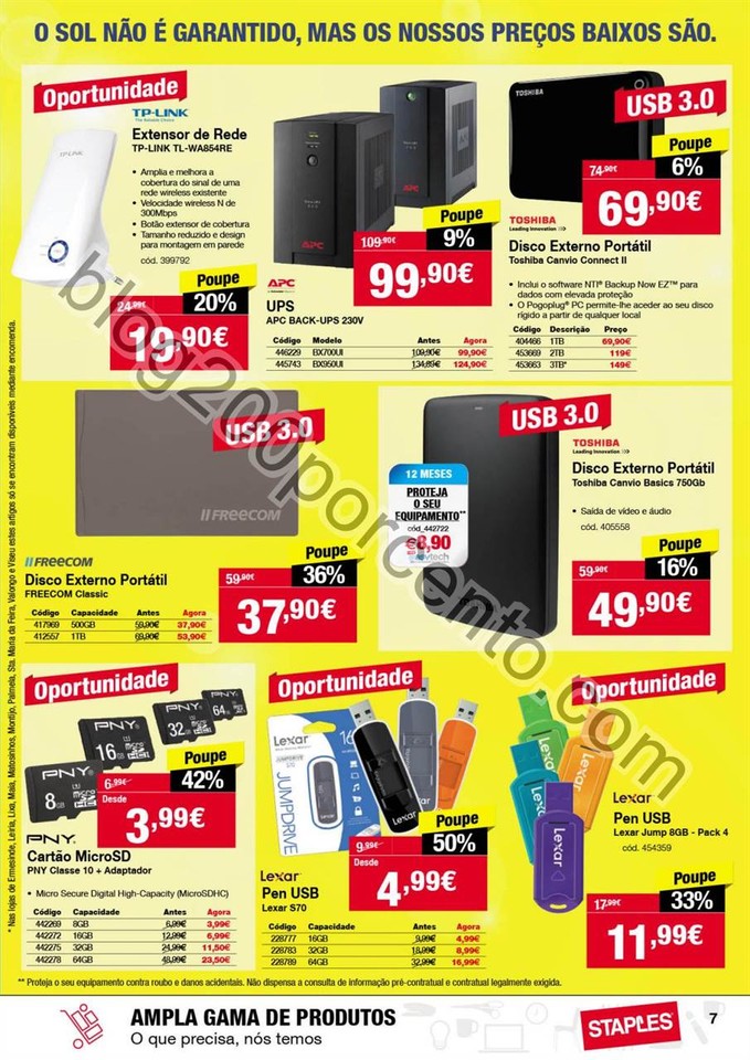 Antevisão Folheto STAPLES Promoções verão de 4