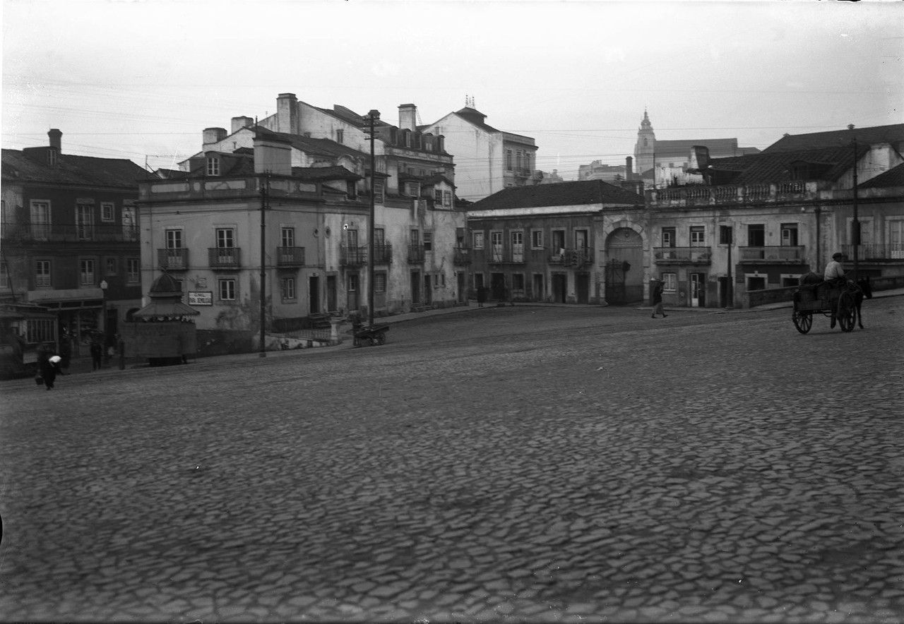 Praça do Brasil, actual largo do Rato, antes das 