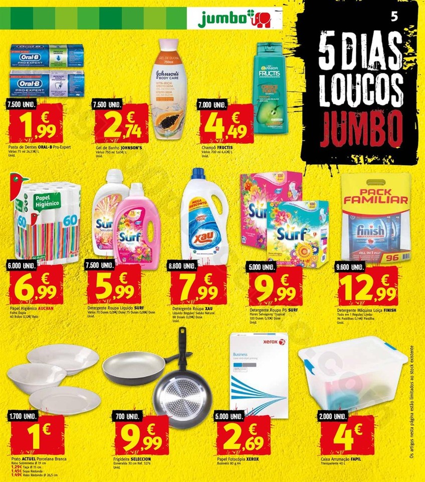 Antevisão Folheto JUMBO 5 dias loucos de 27 setem