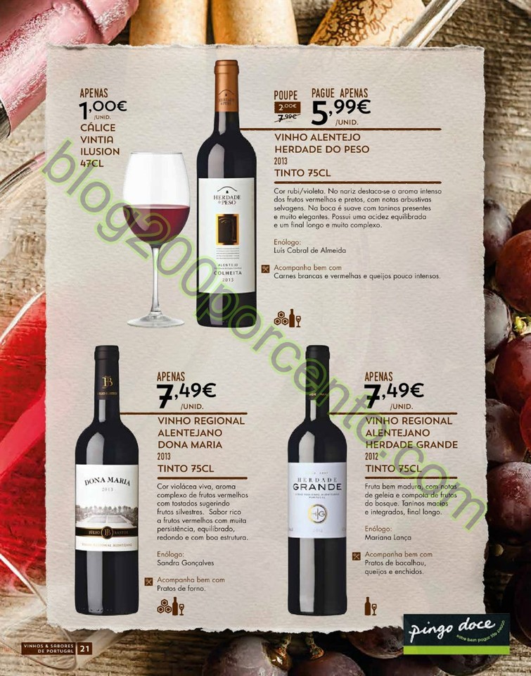 Antevisão Folheto PINGO DOCE Vinhos e Sabores de 