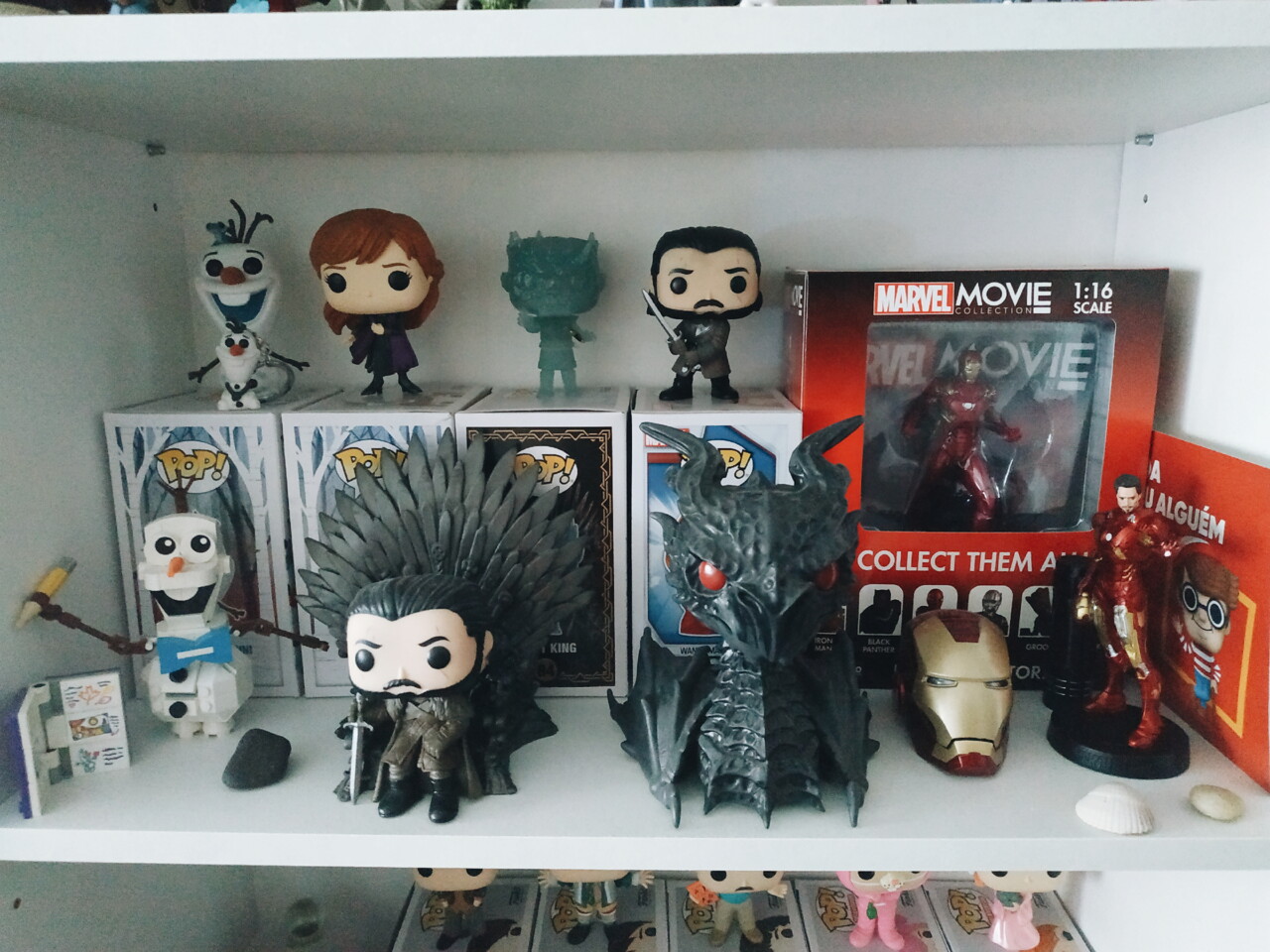 Funko Pops colecção Frozen Game of Thrones e Iron Man