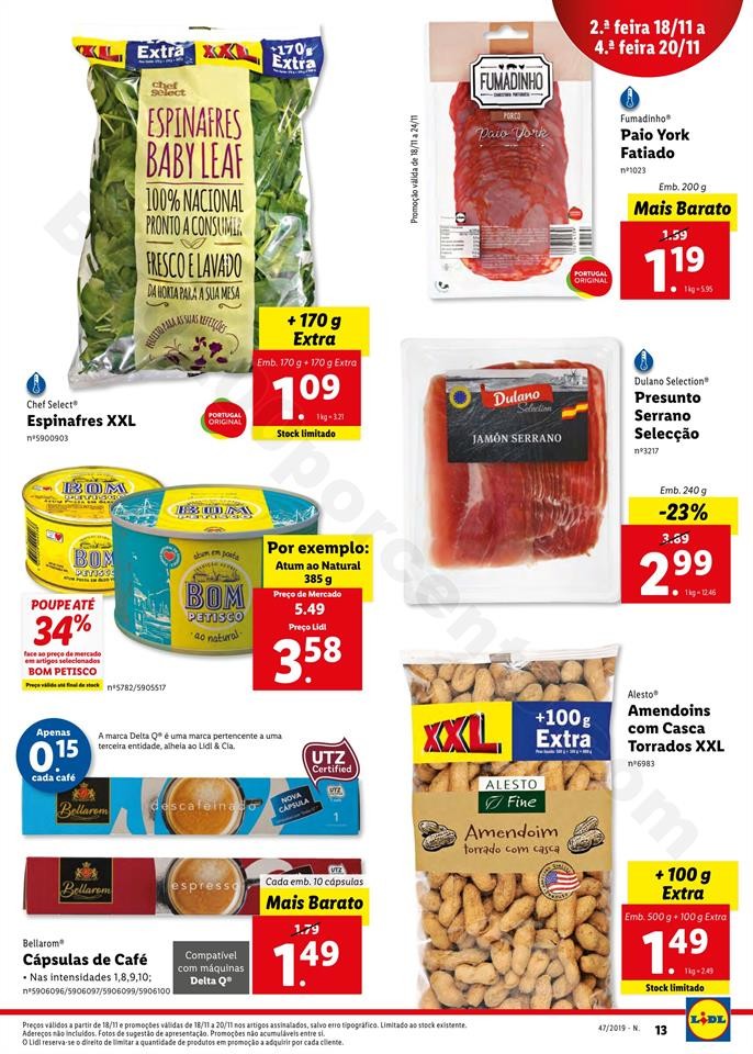 Antevisão Folheto LIDL Promoções de 18 a 24 nov