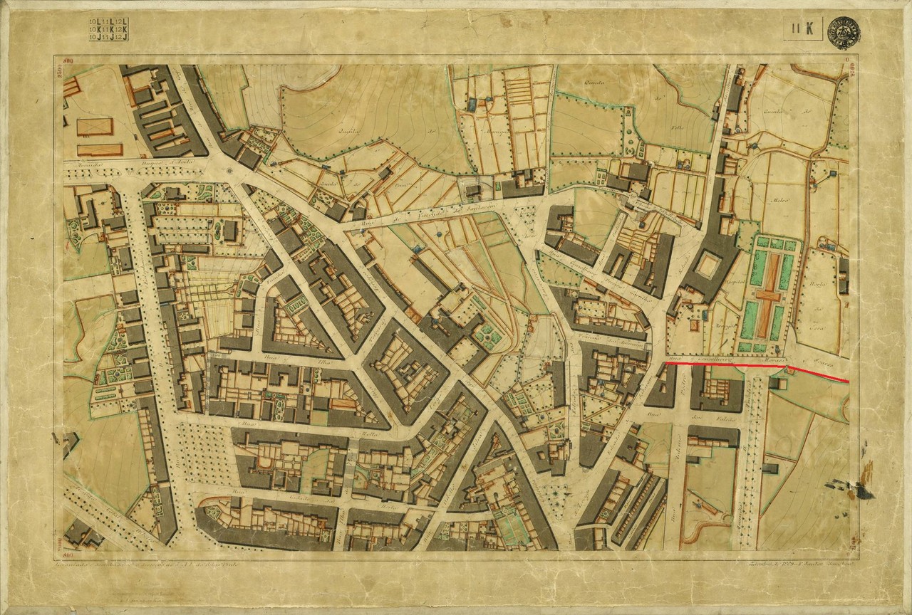 Planta Topográfica de Lisboa 11 K, 1909, de Alber