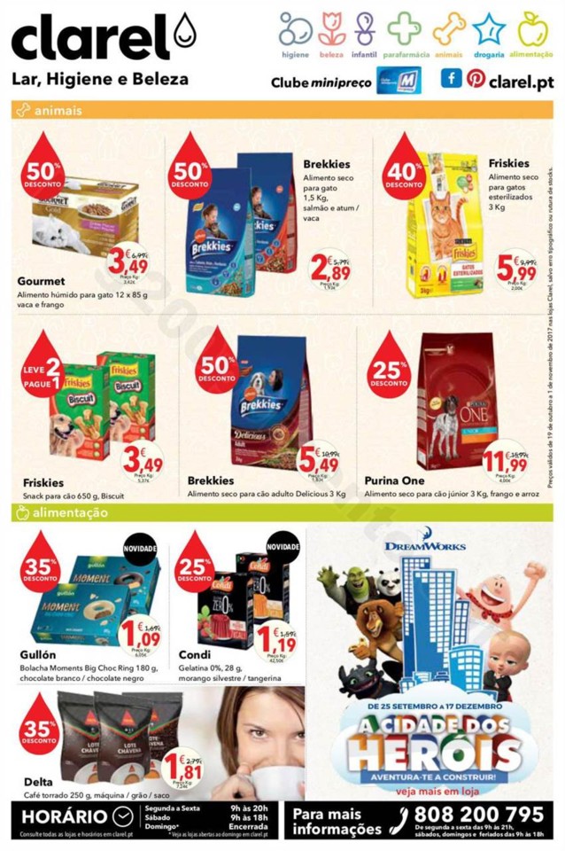Antevisão Folheto CLAREL Promoções de 19 outubr