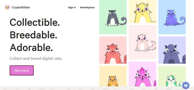 Imagem de CryptoKitties