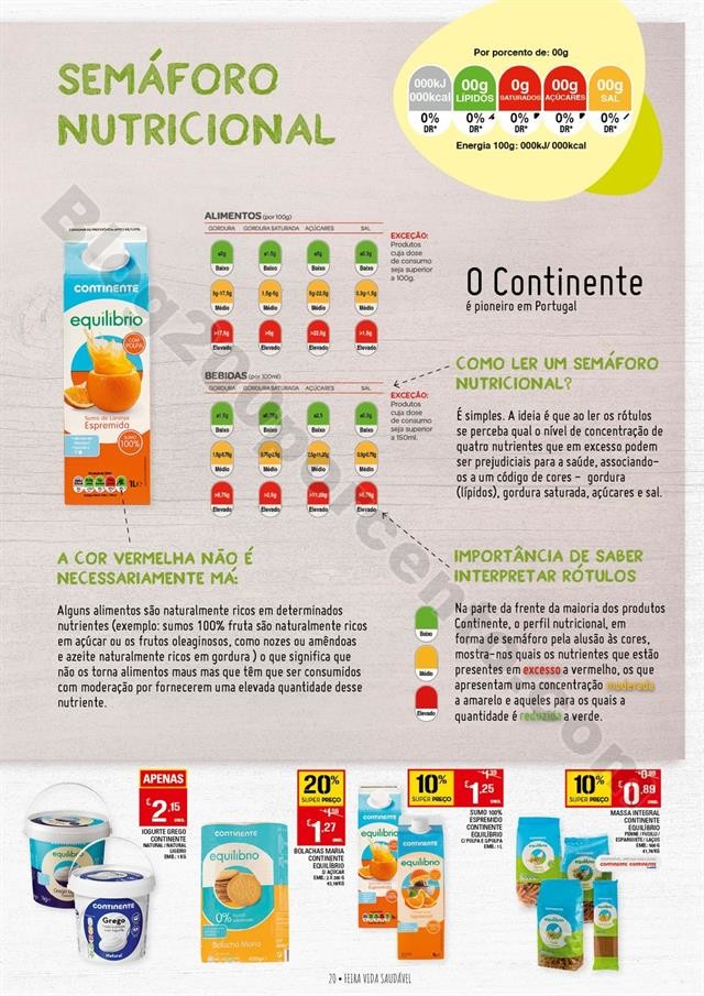 Antevisão Folheto CONTINENTE Feira Vida Saudável