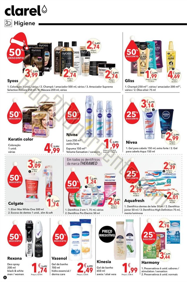 Antevisão Folheto CLAREL Natal promoções de 3 a