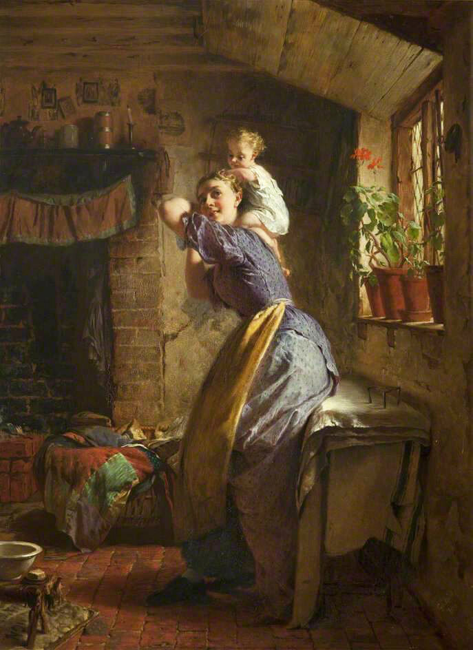 The Happy Mother 1886 - George Elgar Hicks.jpg