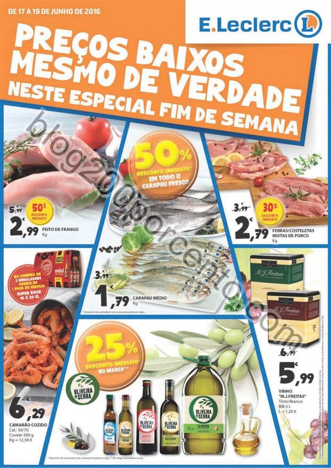 Antevisão Folheto E-LECLERC Promoções de 17 a 1